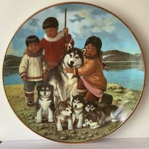 Set of 4 limited edition plates by Anna Perenna China.